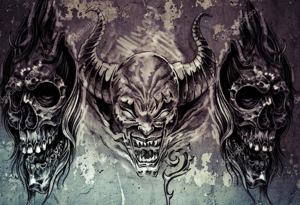 Dark studio lighting for a doom metal radio show