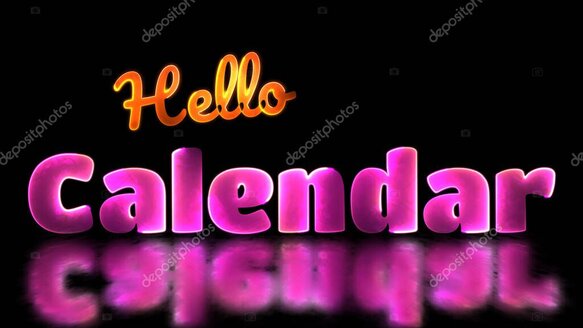 Calendar and clock symbolizing radio schedule